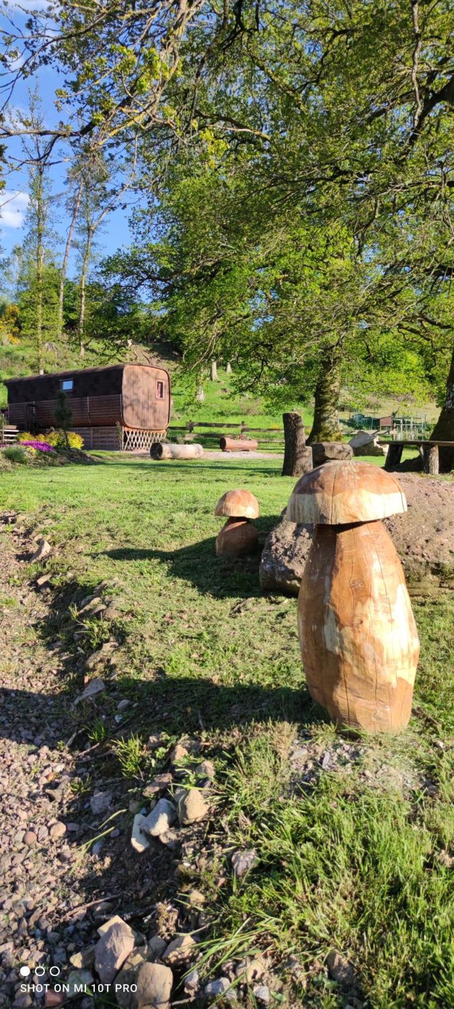 Ma roulotte sous les chênes- Au naturel Raon-aux-Bois Extérieur photo