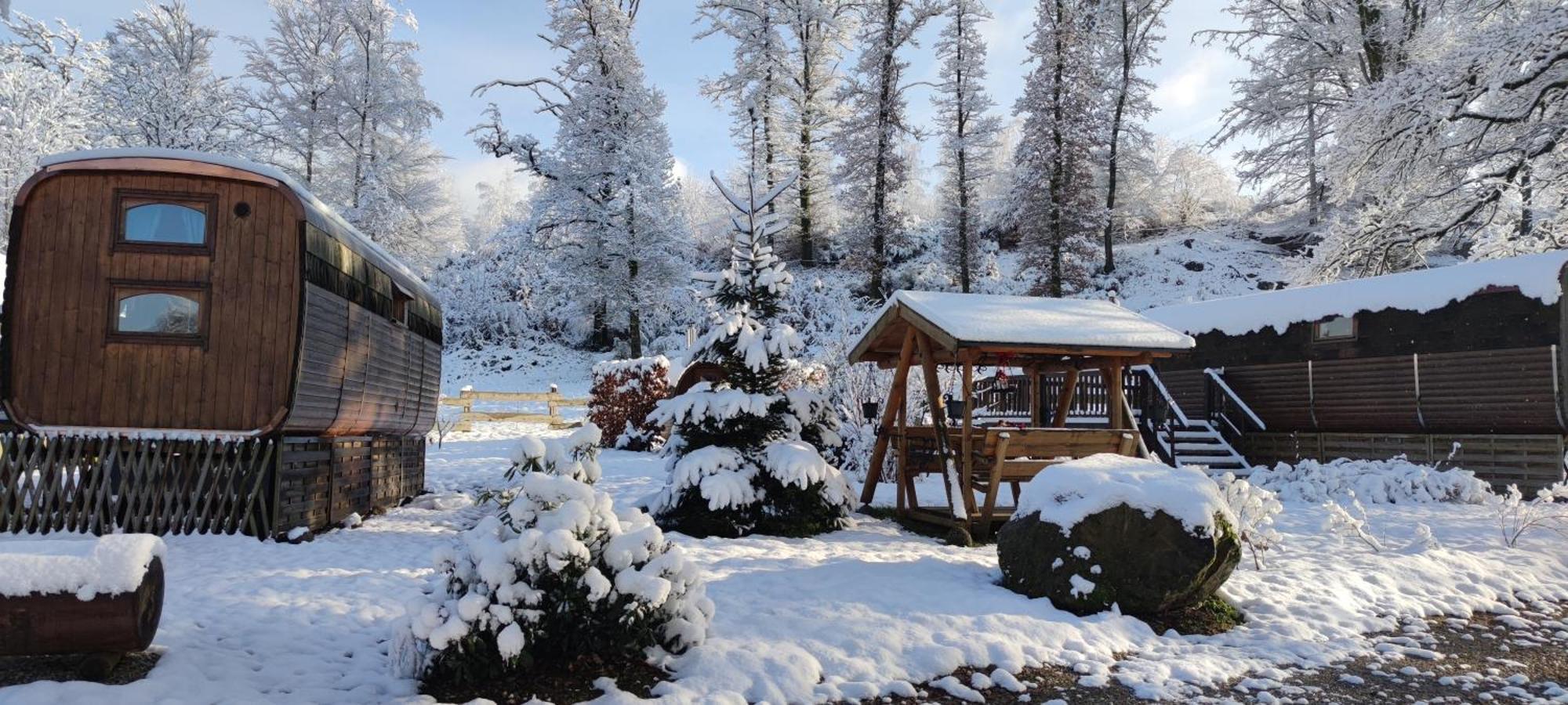 Ma roulotte sous les chênes- Au naturel Raon-aux-Bois Extérieur photo